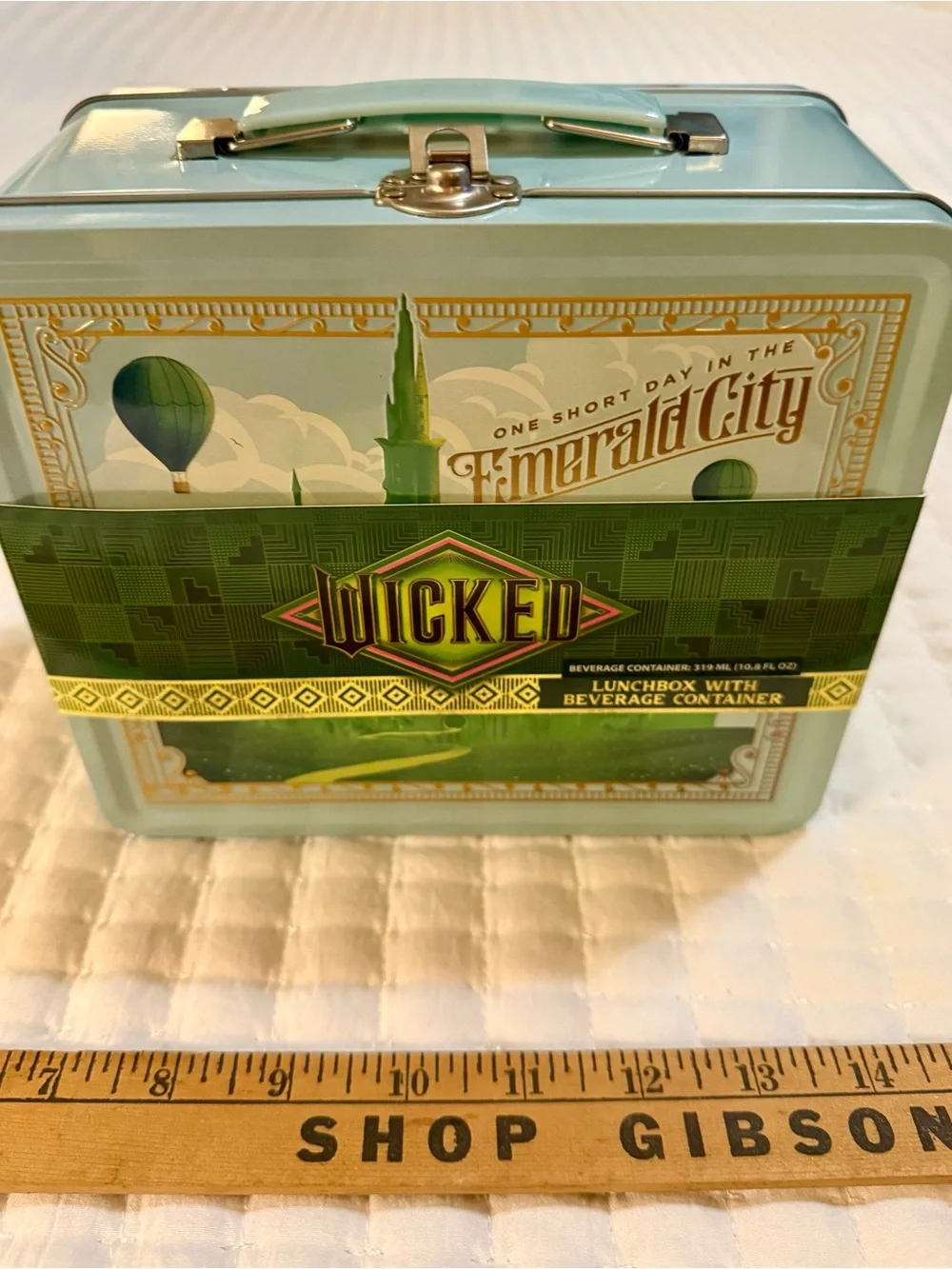Wicked Emerald City Lunchbox - Light Blue with Green Accents
